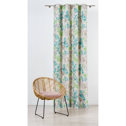 Draperie verde/bej 140x245 cm Serenity - Mendola Fabrics