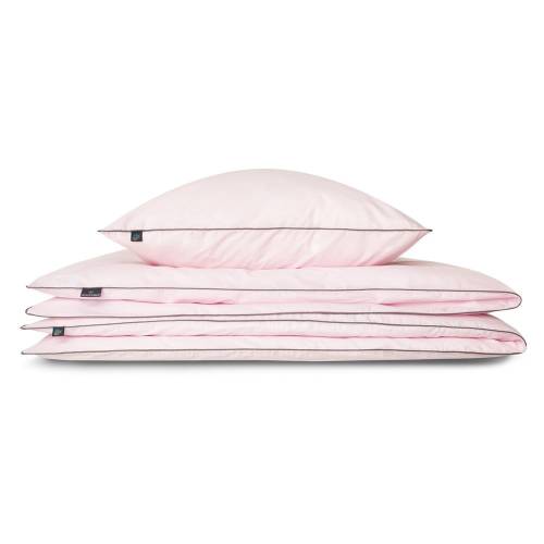 Husa de pilota roz din bumbac egiptean pentru pat dublu/extinsa 200x220 cm Peonia - WeLoveBeds