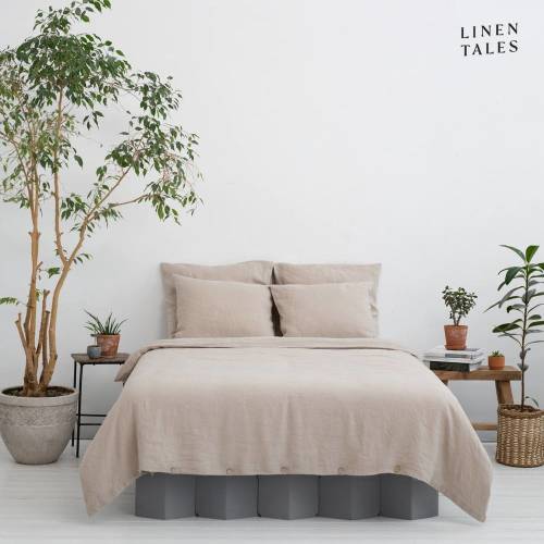 Lenjerie de pat crem din fibre de canepa pentru pat de o persoana 140x200 cm - Linen Tales