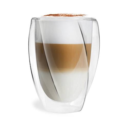 Set 2 pahare cu perete dublu Vialli Design Latte - 300 ml