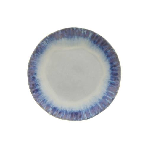 Farfurie din gresie ceramica Costa Nova Brisa -  26 - 5 cm - alb-albastru