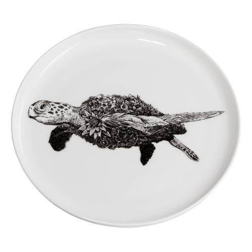 Farfurie din portelan Maxwell & Williams Marini Ferlazzo Sea Turtle - o 20 - alb cm