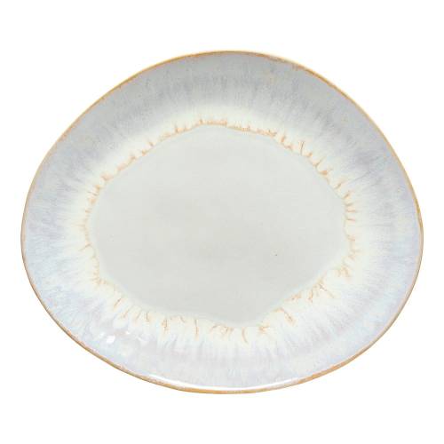 Farfurie ovala din gresie ceramica Costa Nova Brisa -  27 cm - alb