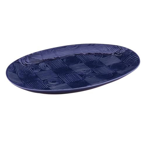 Platou de servire albastru inchis din ceramica 30x41 cm Arc - Maxwell & Williams