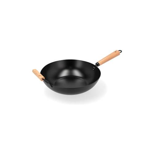Tigaie de tip wok din otel o 32 - 5 cm - Holm